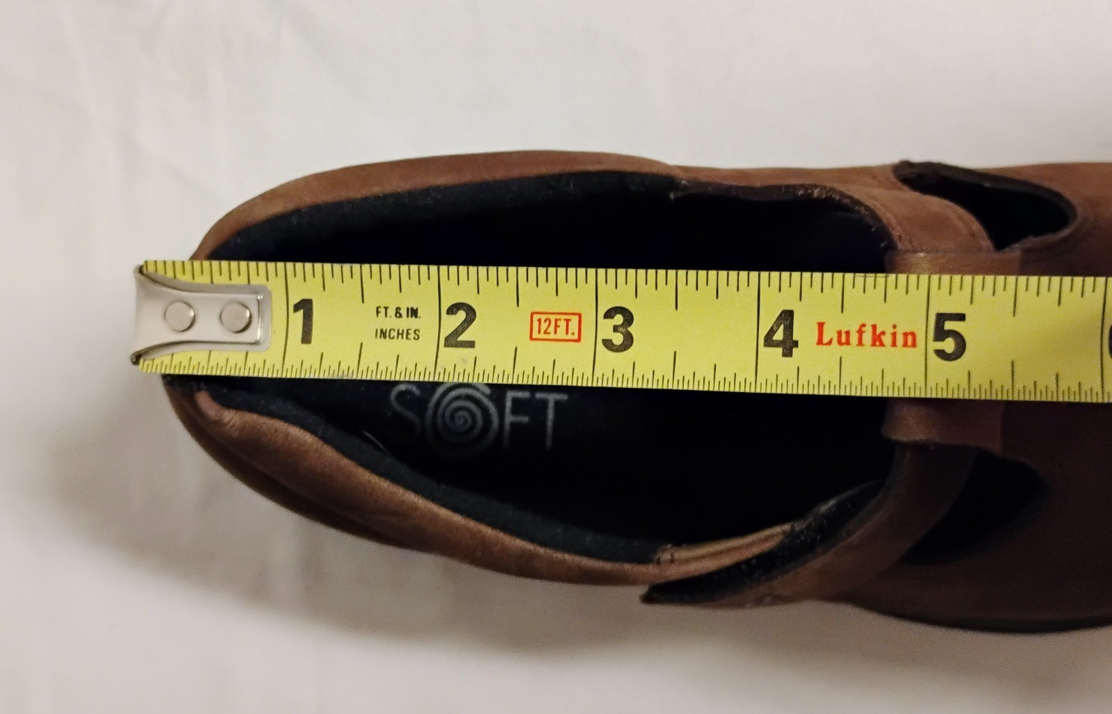 ECCO Soft Leather Mary Jane Comfort Shoes Brown EU 40 US 9 Women’s Hook Loop
