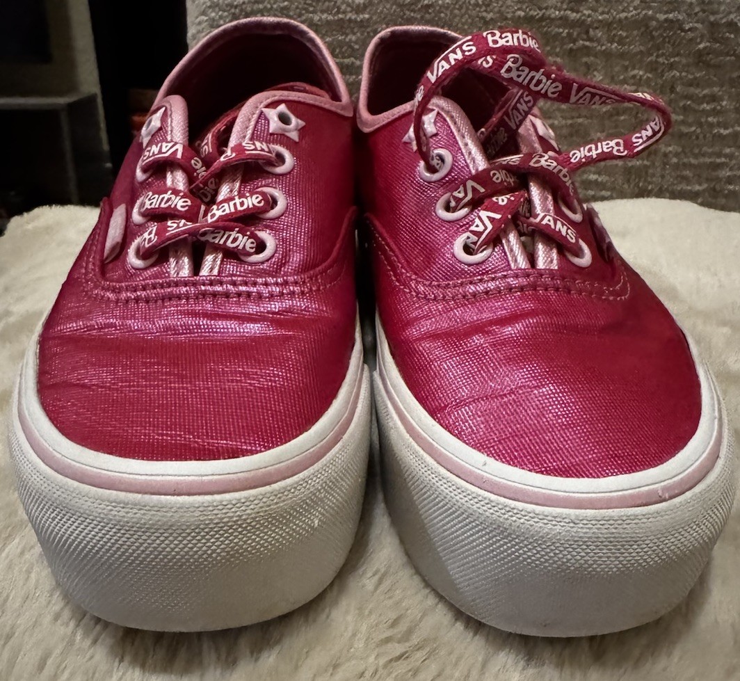 EUC 👀👀 Women’s Vans x Barbie Pink 💄👄Authentic Stackform Sneaker Sz 5.5