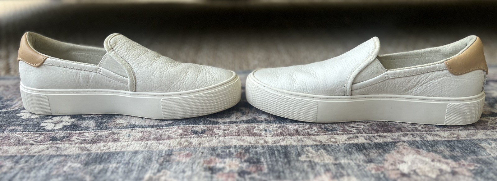 Ugg Sammy Alameda White Leather Slip On Sneakers Women 7.5 Casual