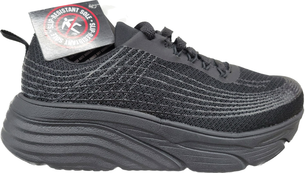 Women Shoes Work Black Safety Toe Composite Slip Resistant SR Mesh MayTall 2603