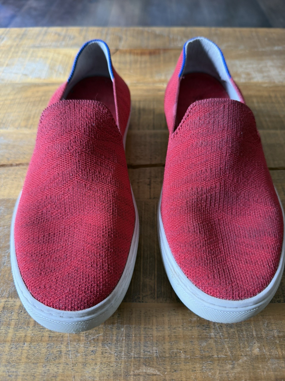 Rothy’s The Original Slip-On Sneaker | Red | Sz 7 Recycled Material Washable