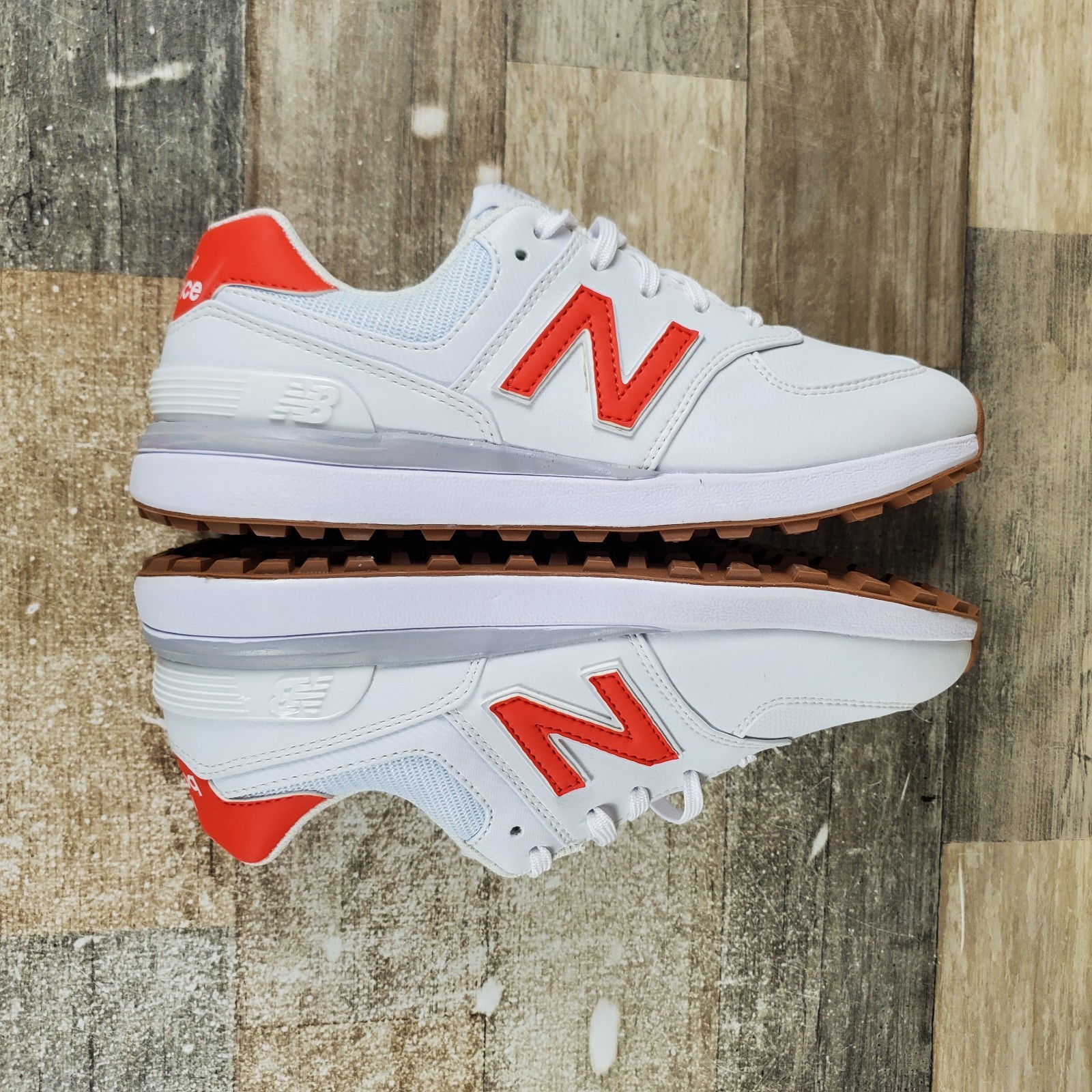 New Balance 574 Womens Golf Shoes Sz 7.5 Nimbus Cloud Leather Athletic