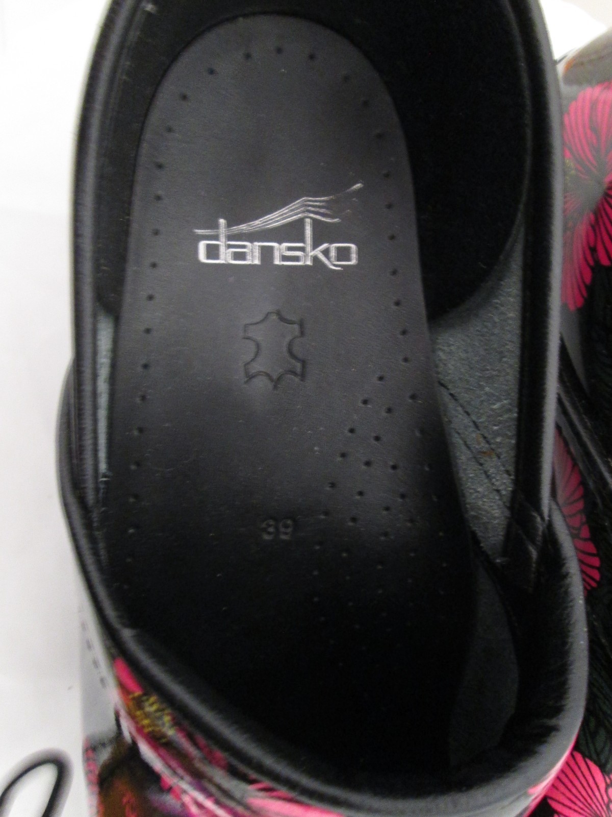 Dansko Clogs Size 39 Flower Motif