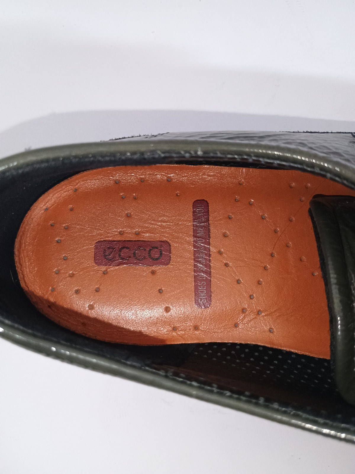 ECCO Summer Zone 3 Strap Crinkled Leather Oxford Women UK 41, US 10.5 WORN ONCE