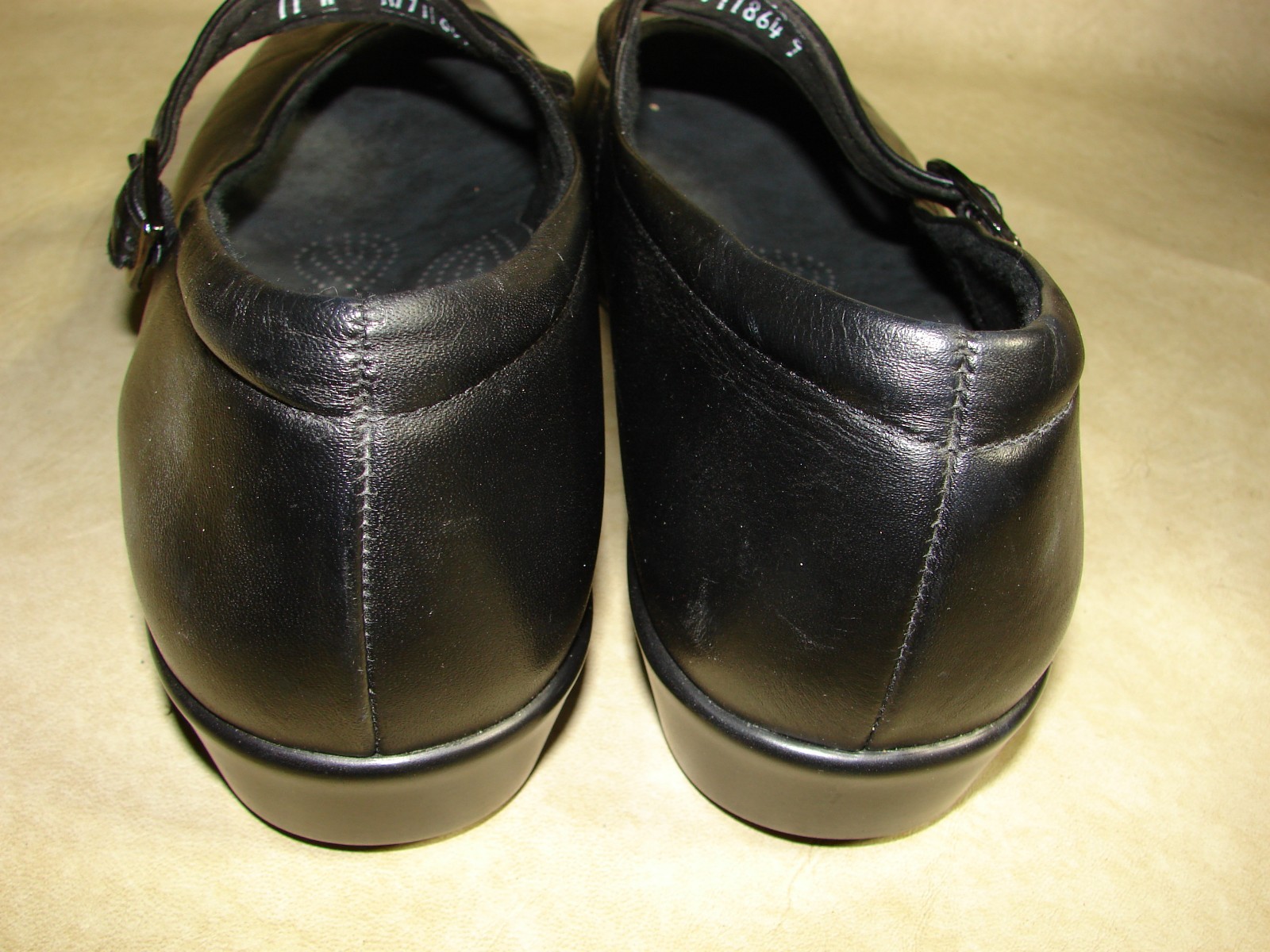 Womens SAS Maria Mary Jane Shoe 11 W Black Comfort Cushion w/Buckle
