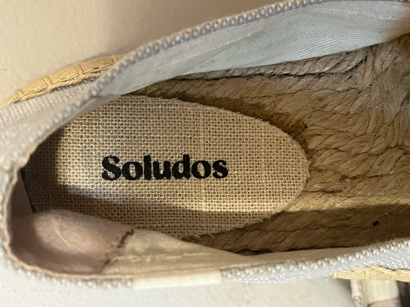 NWOT Soludos Women’s Dove Grey Espadrilles Sandal Summer Lemon Platform Slip On