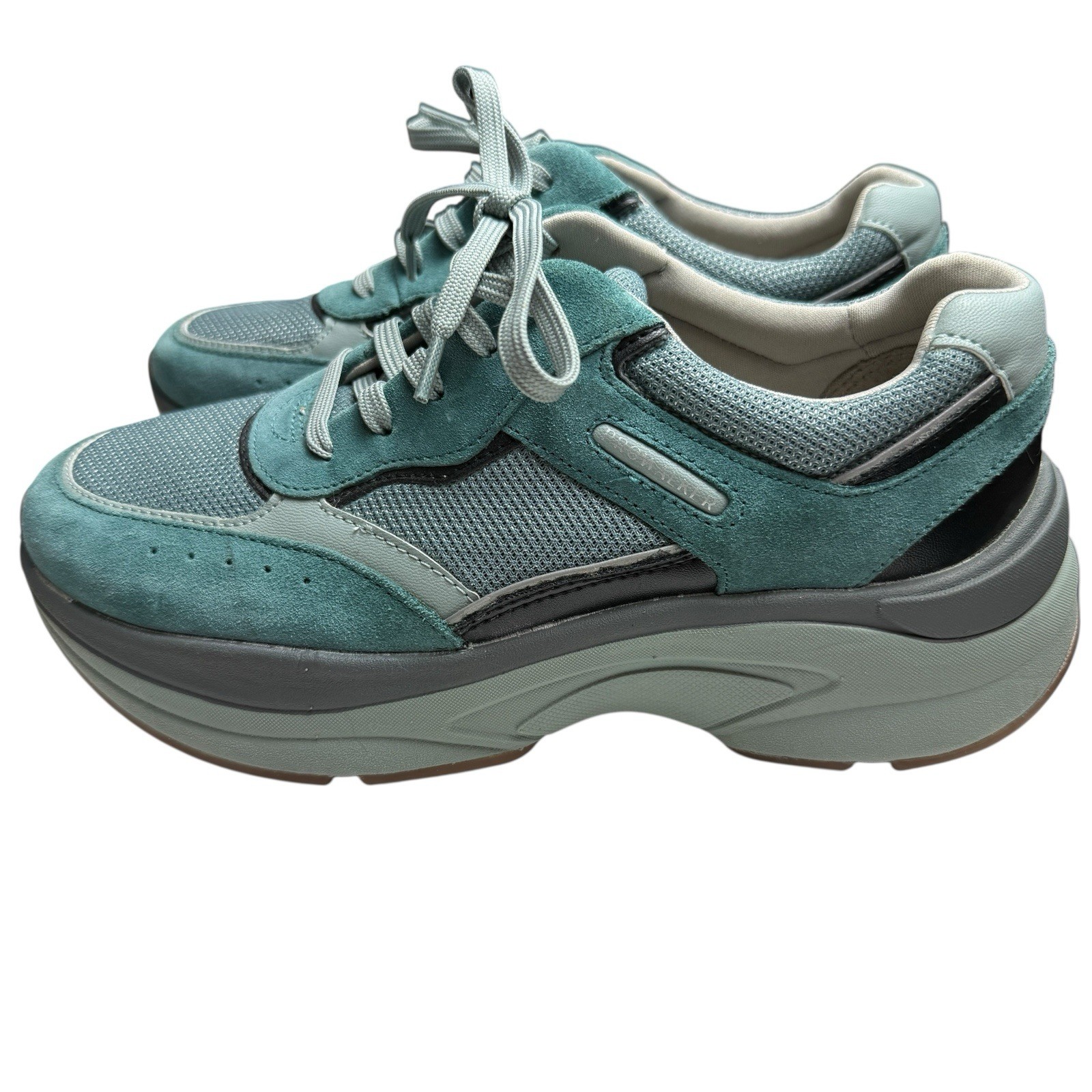 Rockport Shoes Womens Sz 6.5 Teal Grey Black ProWalker truTECH 100125 C19965 K22