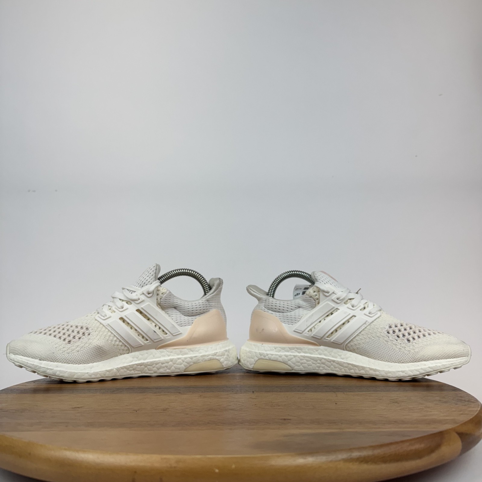 Womens Adidas Ultraboost 1.0 White Pink Athletic Running Sneakers Size 6 M GUC