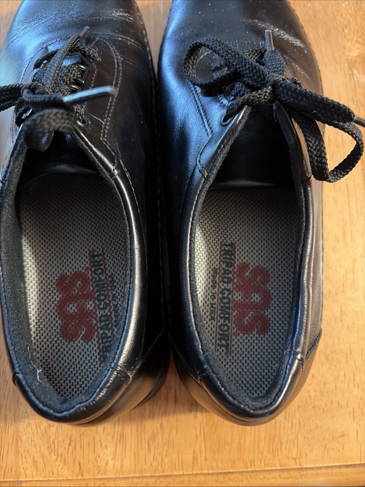 SAS Shoes Womens 6.5 Black Leather Liberty Slip Resistant Sneakers Workwear