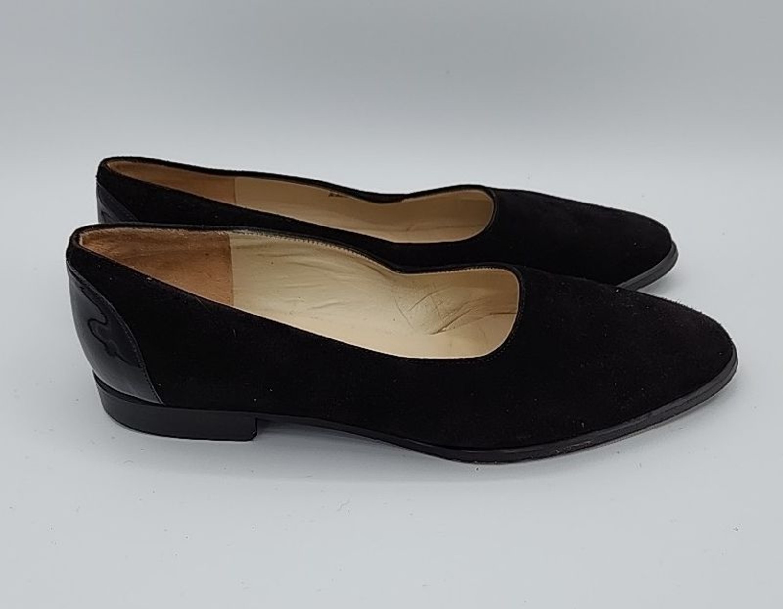BALLY Black VINTAGE Block Heel Loafers Slip on Dress Shoes Women’s 5.5 E