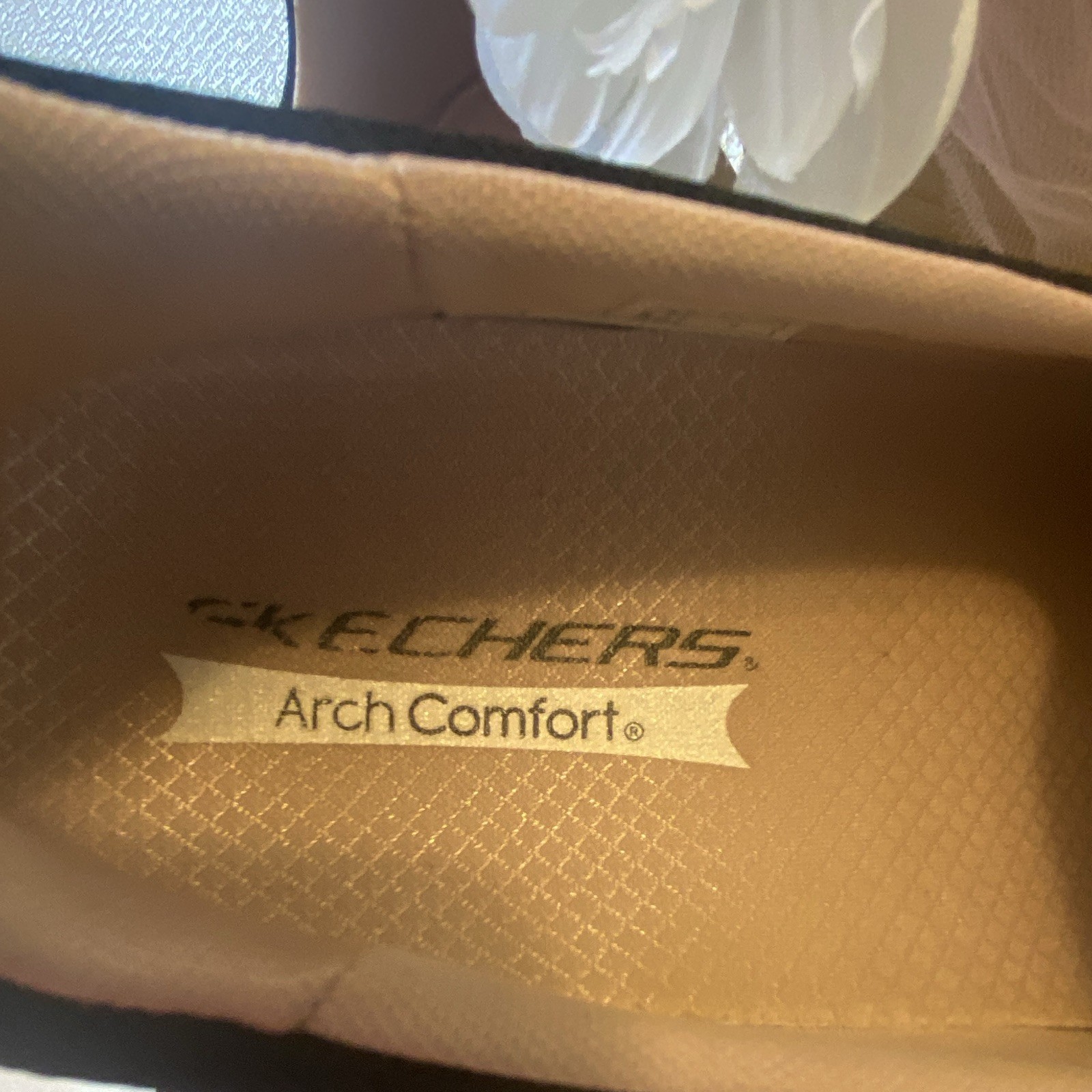 SKECHERS Arch Comfort Women’s Slip-On Mesh Sneaker Arch Support Black 9 M