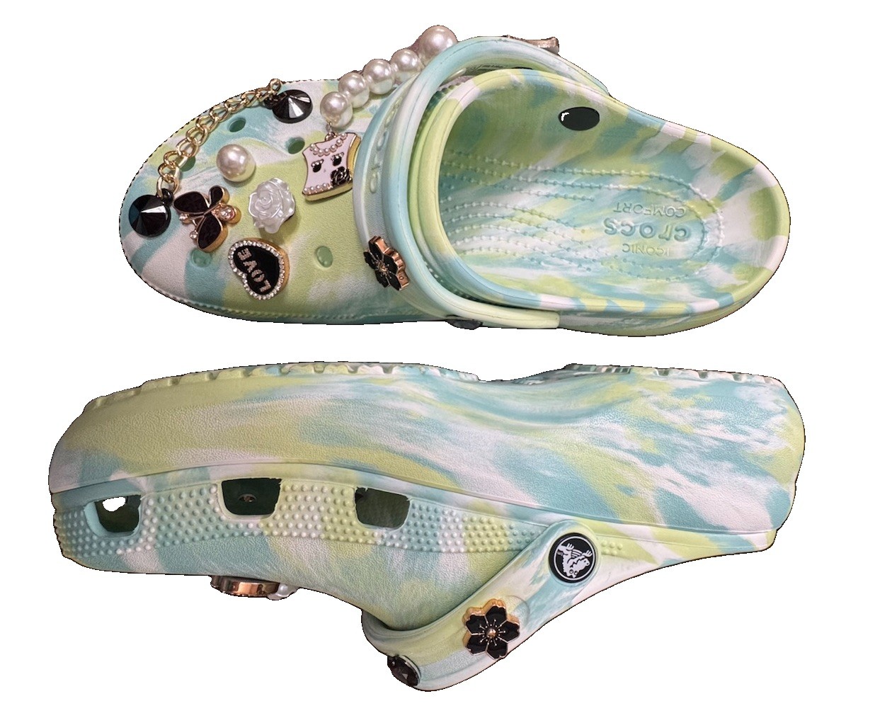 Women’s Tie Dye Crocs Size 9