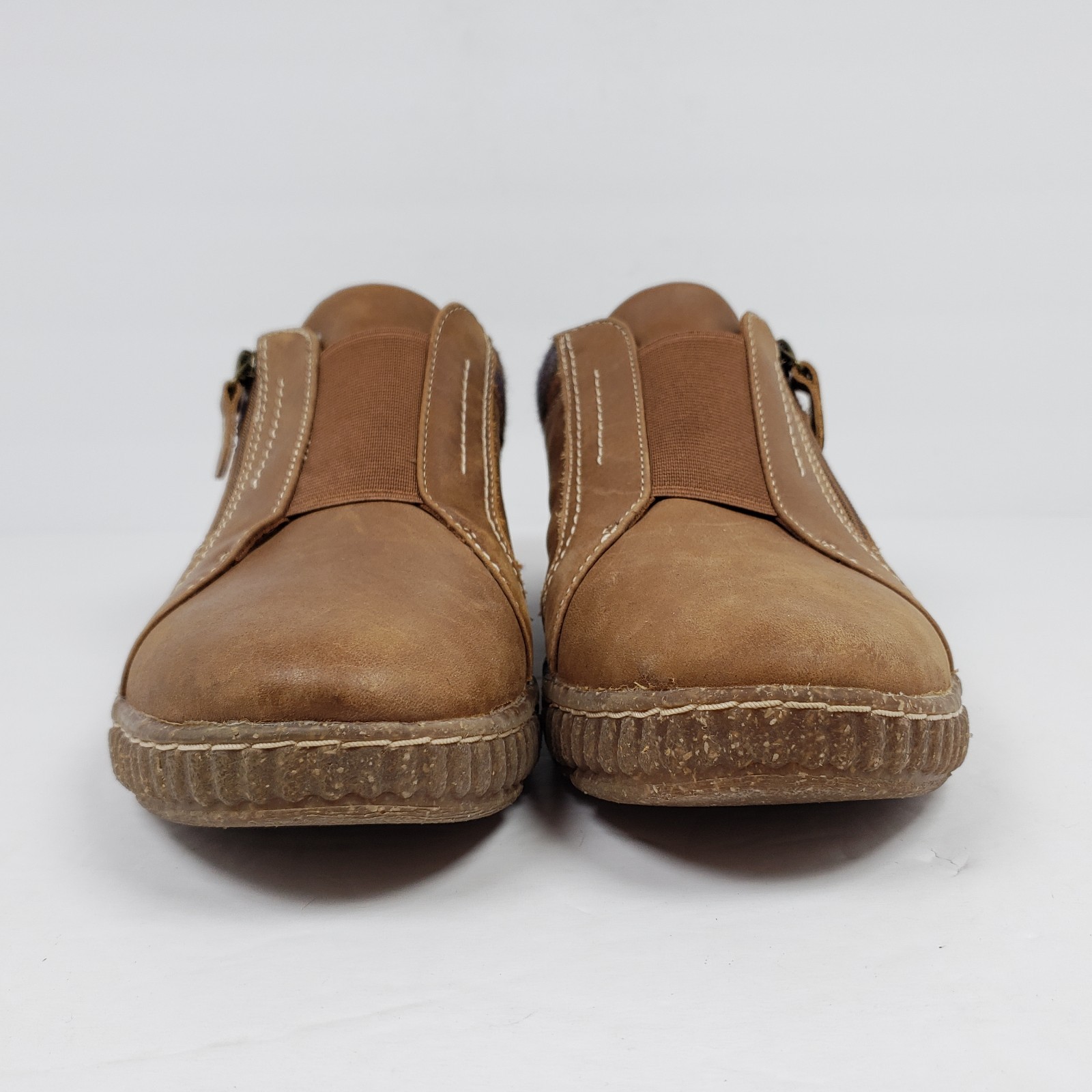 Collection By Clarks Caroline Cove Womens Size 10 Brown Leather Low Sneaker Shoe