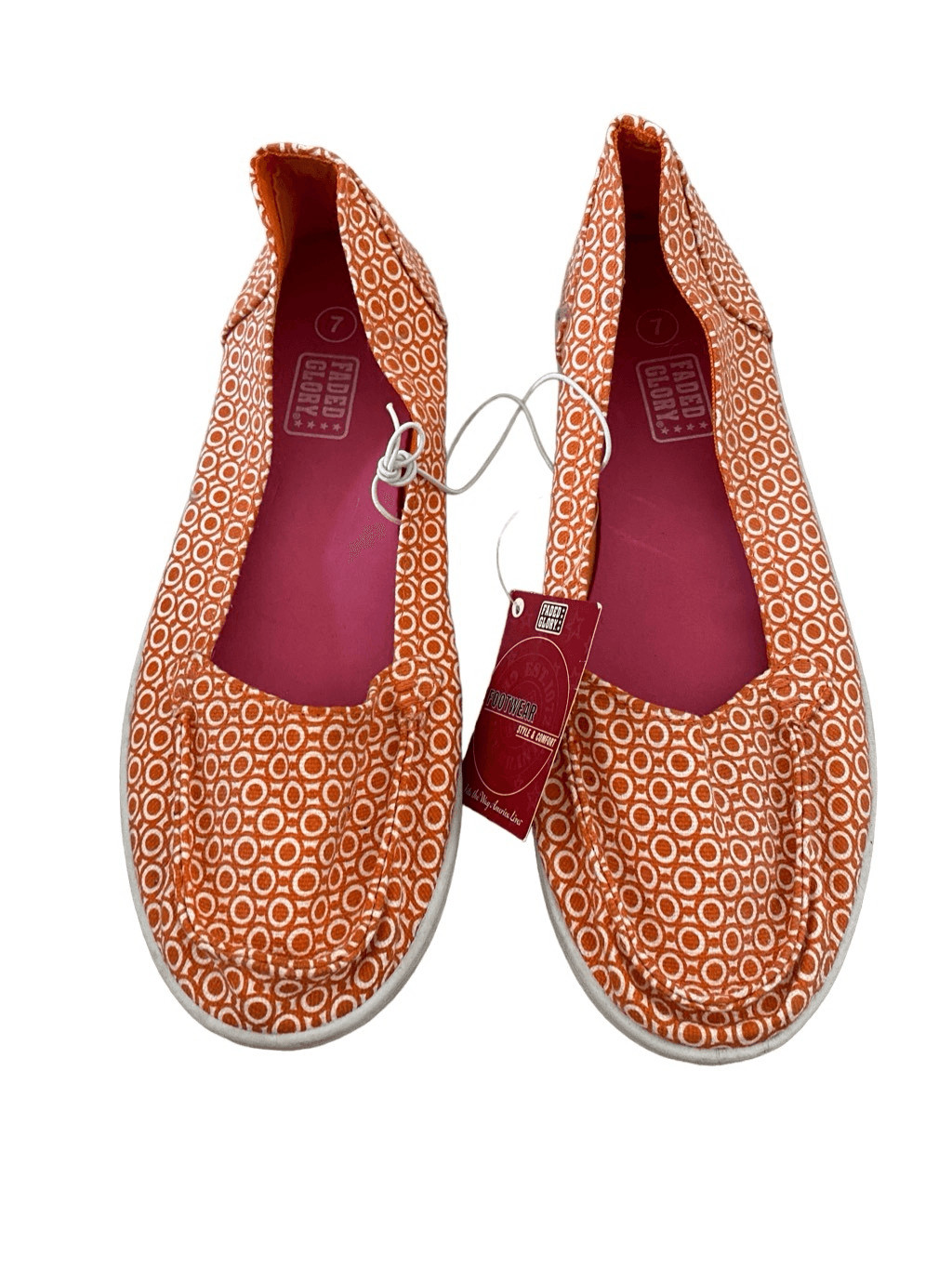 Nwt Faded Glory Women’s 7 Plaid Slip On Tennis Shoes Sneakers School