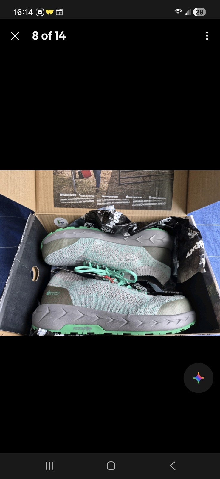 ROCKY COMP TOE NO SLIP WORK SHOES VOL DISC 2/$40 3/$52.5 4/$60 9/9.5/10 BNIB!