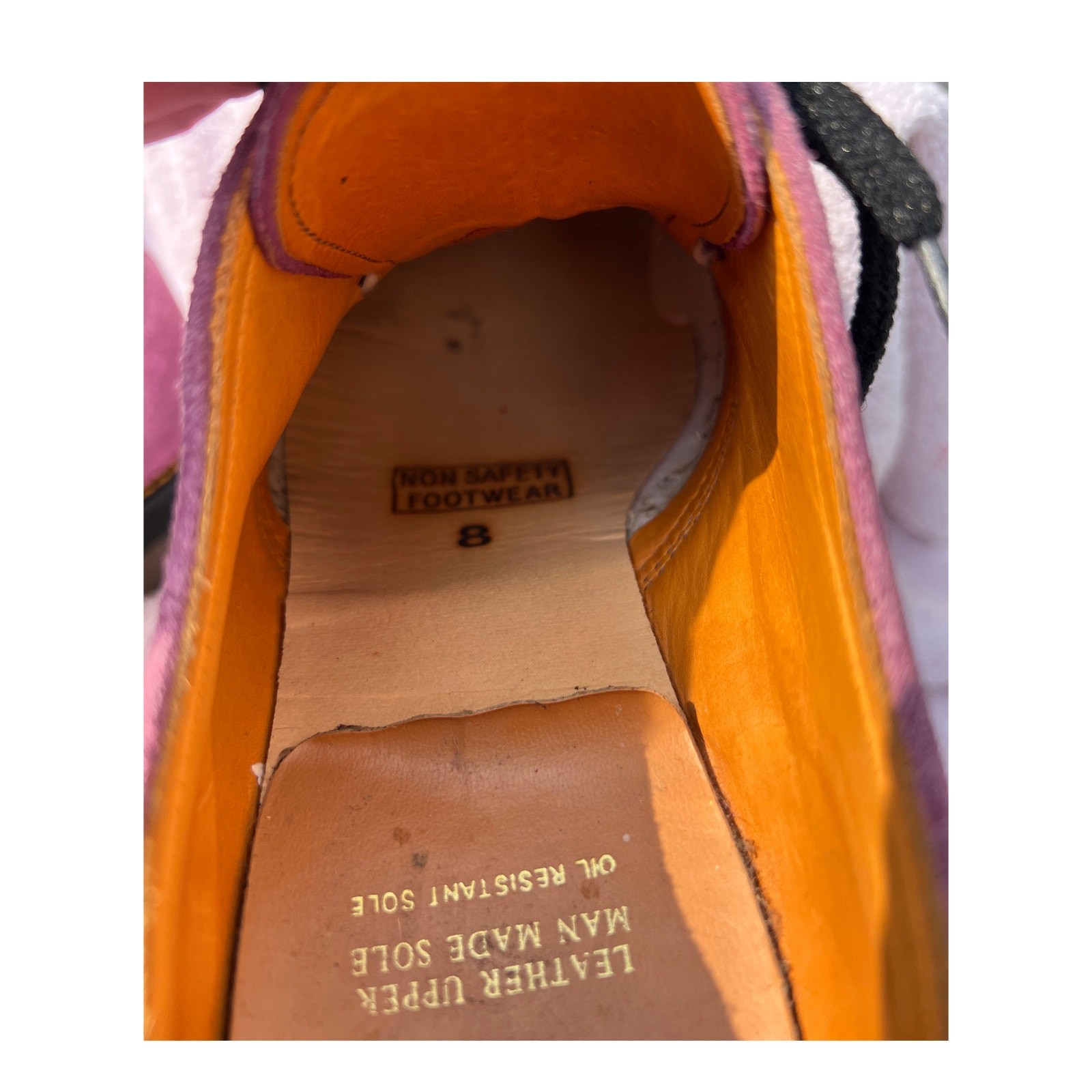 Rare Vintage 90s Dr Martens 8380 Purple Suede 3-Eye Oxford Shoes Made in England