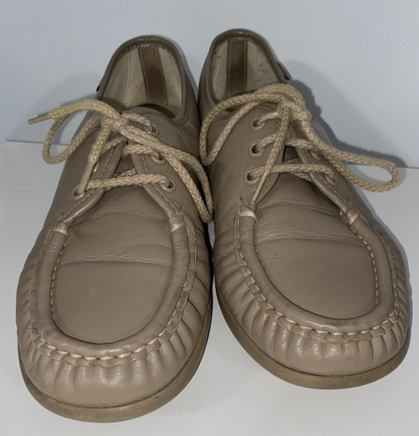 SAS HANDCRAFTED COMFORT SLIP RESISTANT WOMEN LACES WALKING SHOES BROWN 9