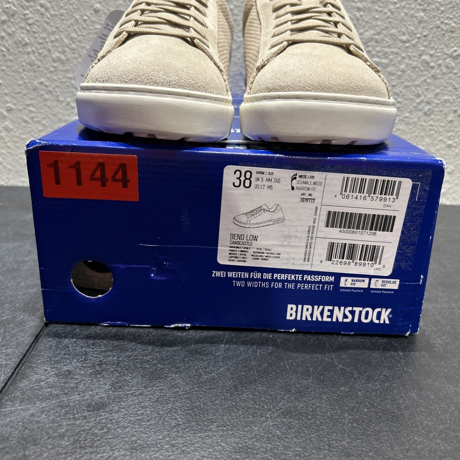 Birkenstock Bend Low Suede Textile Sandcastle EU 38 US L7 M5 Womens Mens