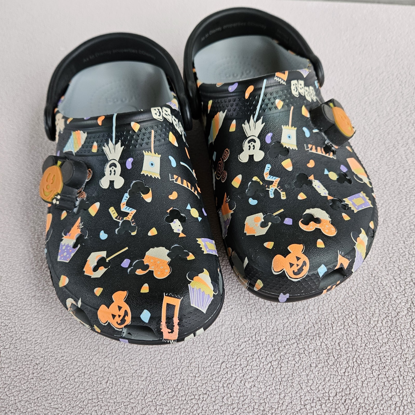 Crocs Classic Clog Disney Halloween Mickey Mouse Light-Up Slip-On Men 4 Women 6