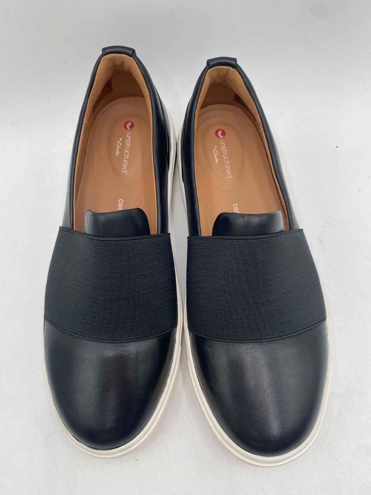 Clark’s UN MAUI STEP Women’s Casual Slip-ons Black Leather Multiple Sizes