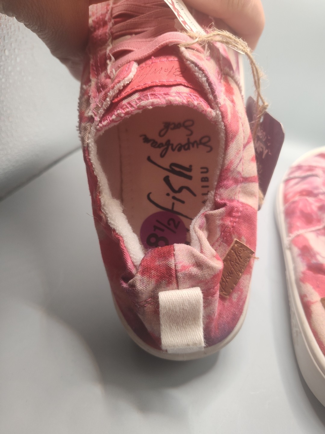 Blowfish Malibu Super foam Pink Rainwater Tie Dye Sneaker Slip On Shoes Size 8.5