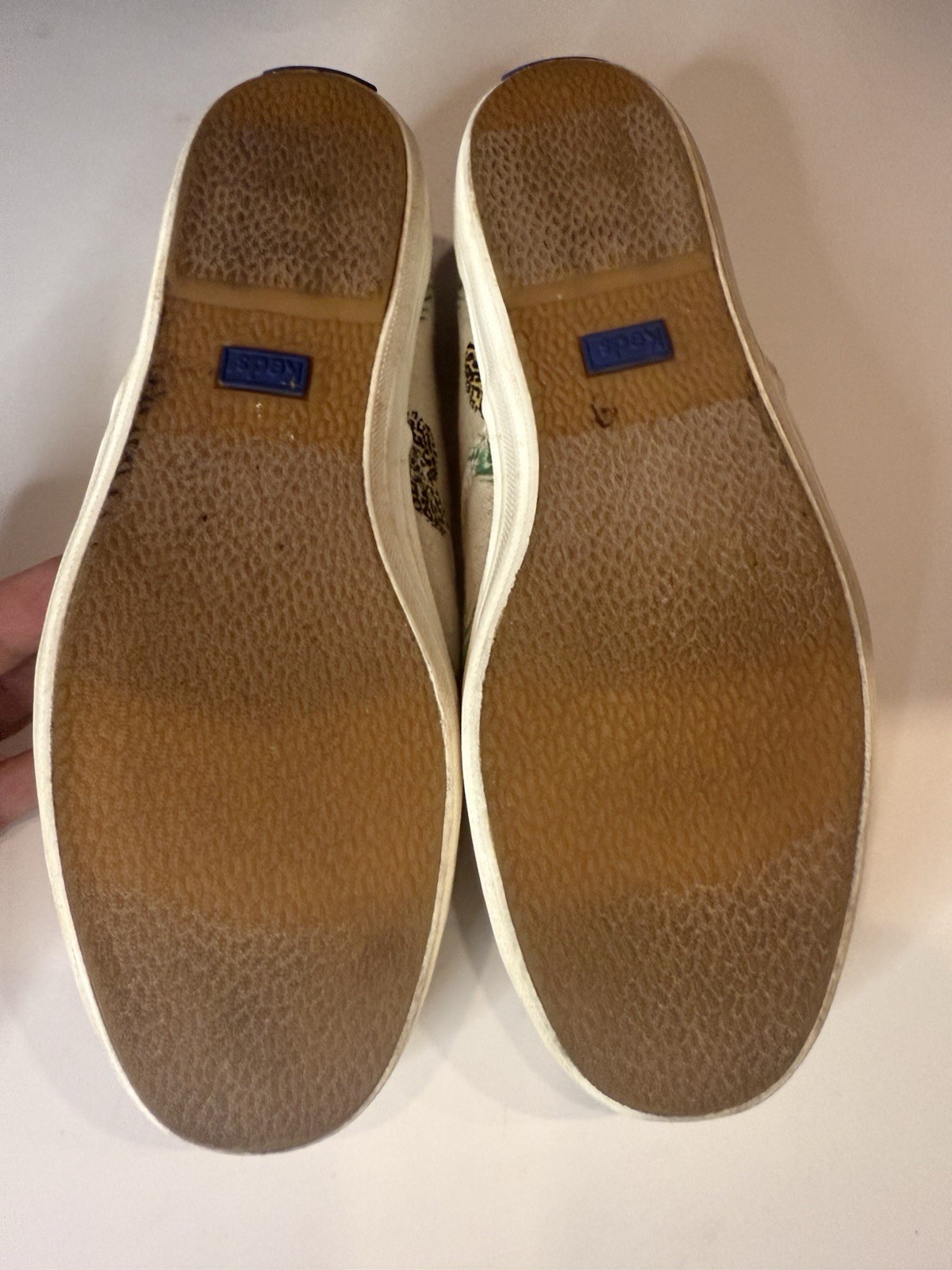 Keds Champion Lace Up Sneaker Fruity Pineapple Beige Sz 7 Canvas