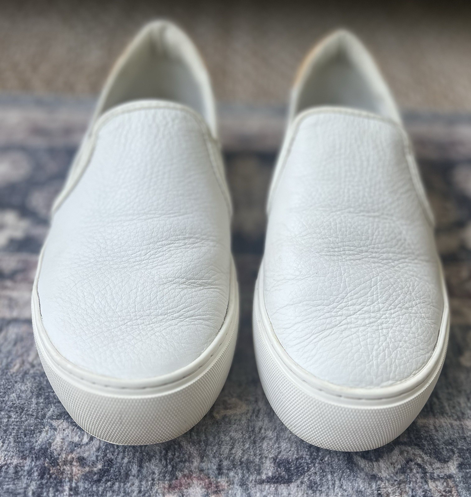 Ugg Sammy Alameda White Leather Slip On Sneakers Women 7.5 Casual