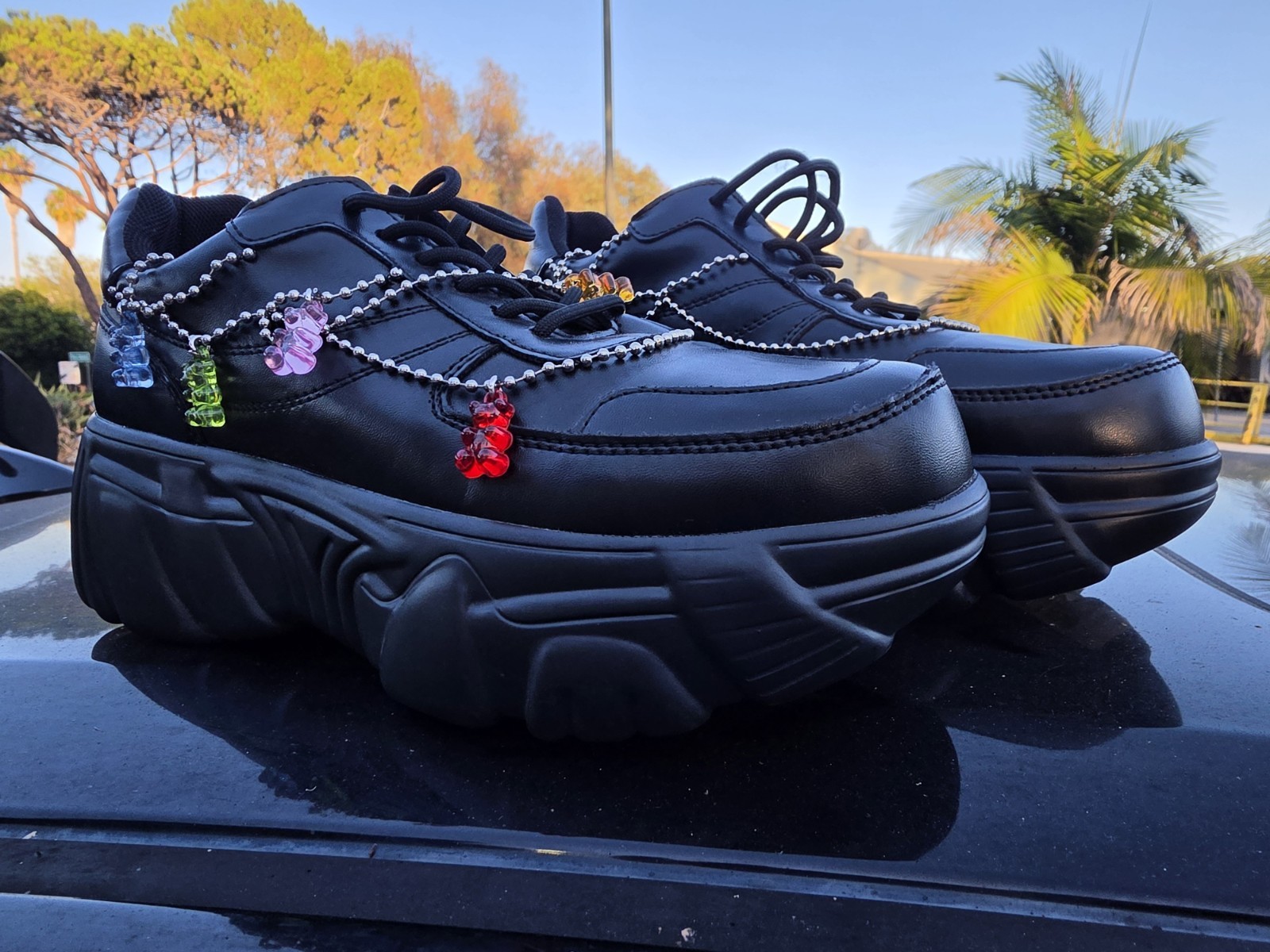 KOI Jinxxy Gummy Bear Black Shoes