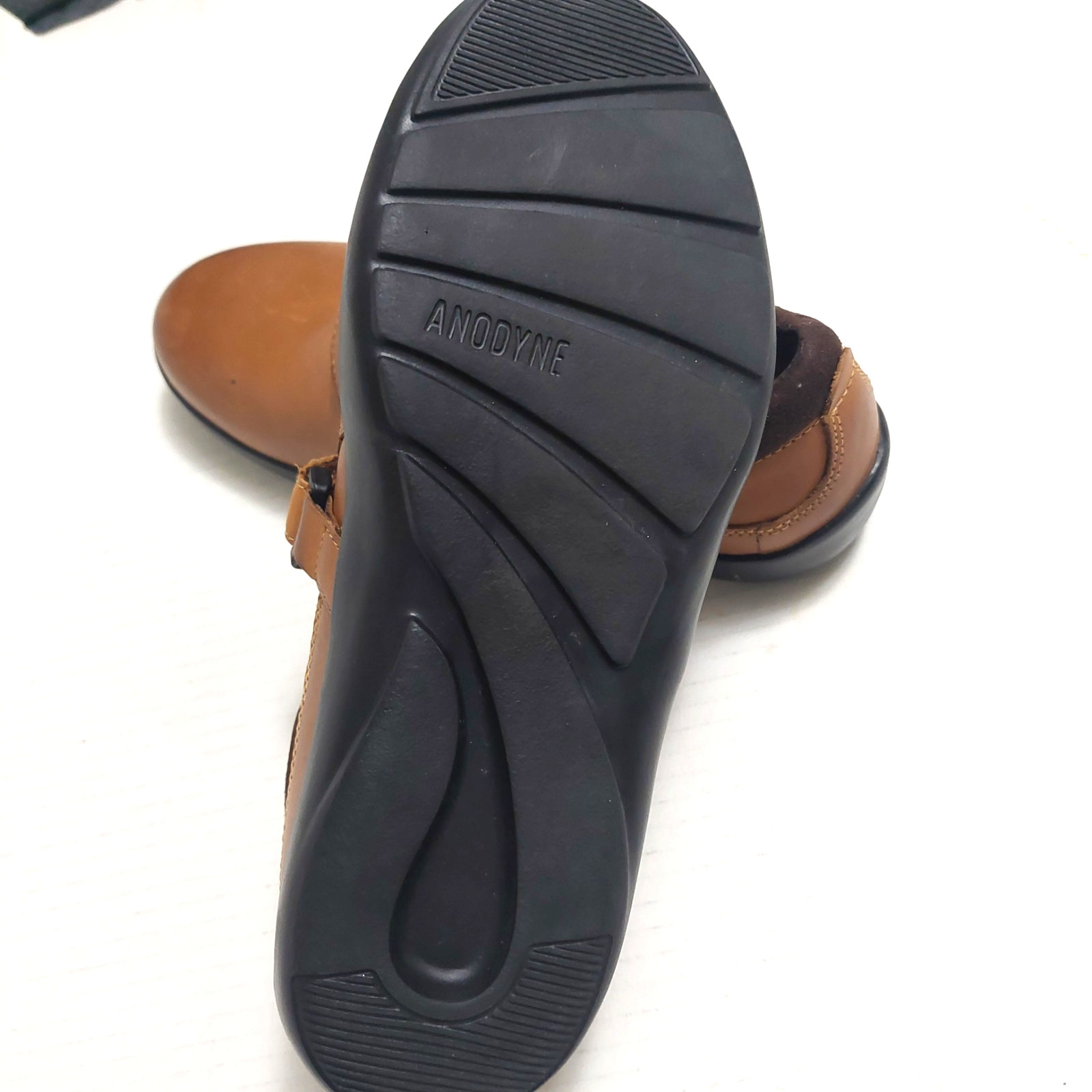 Anodyne Women’s Cognac Brown Slip On Shoes 7M No. 51 W051-23-W-070 Hook & Loop