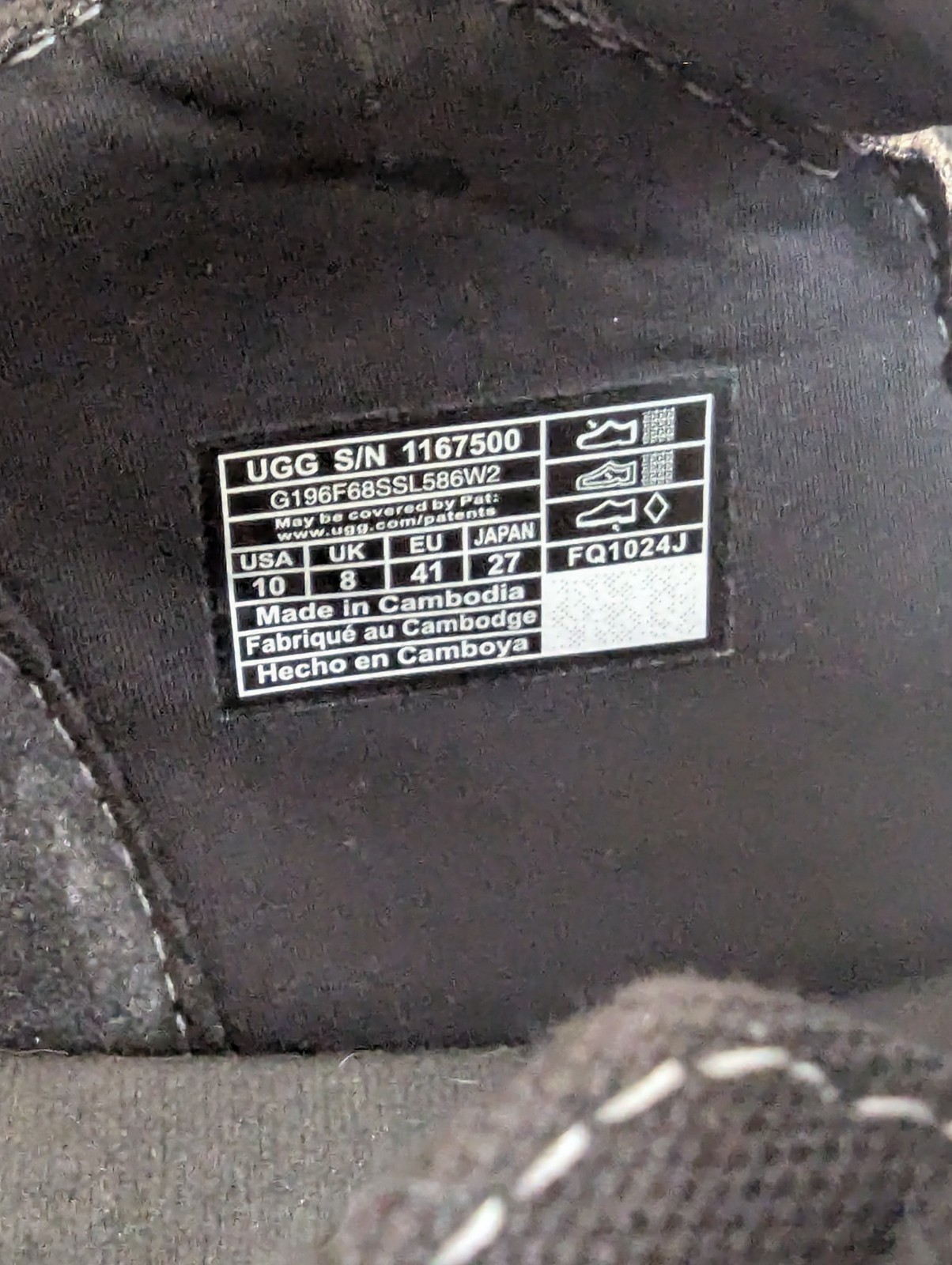 UGG EZ-Duzzit T-Strap 1167500-BLK Sneakers Women’s 7B Black Platform Shoes DNNY9