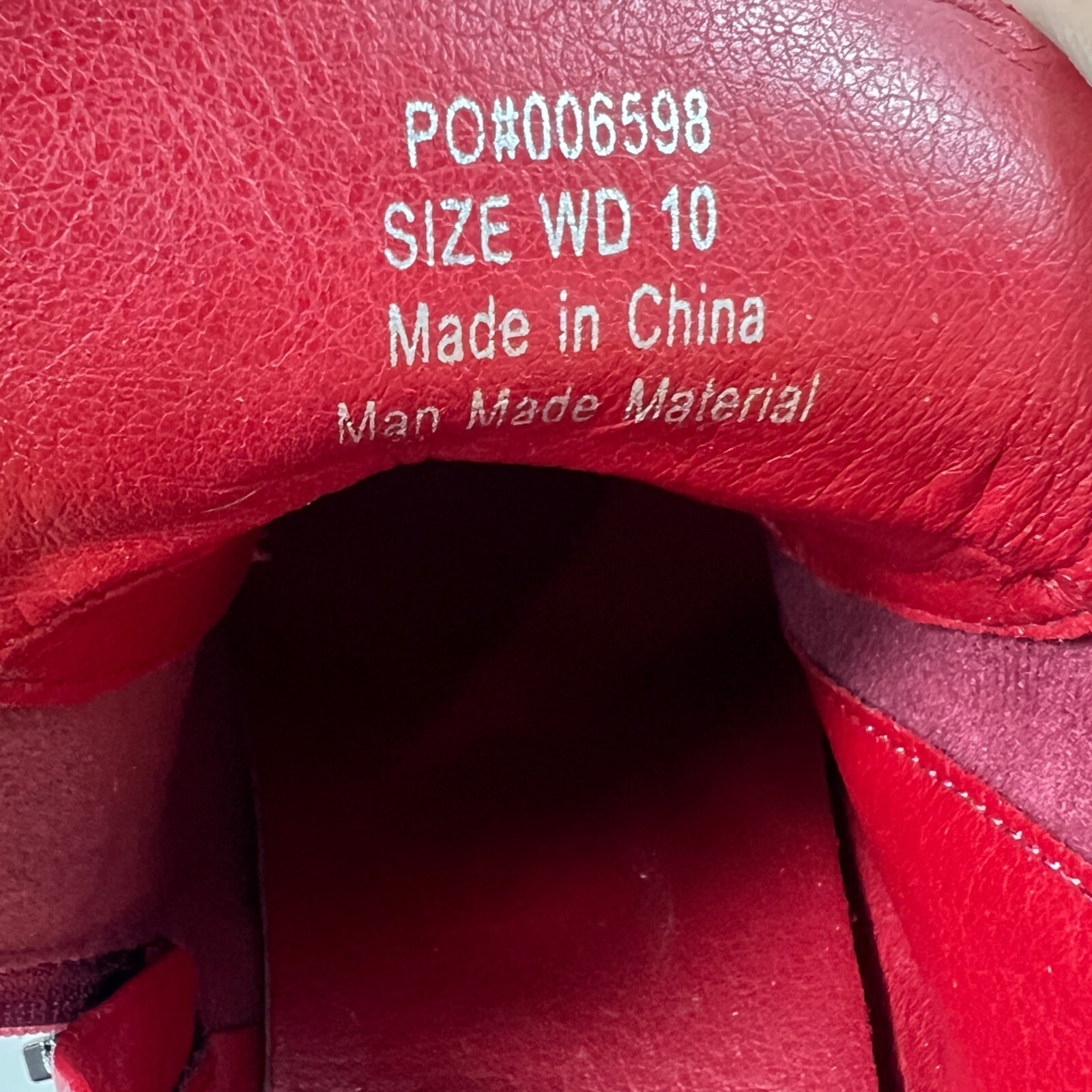Journee Collection Womens Red Perforated Wedge Slip-on Sneakers Size 10