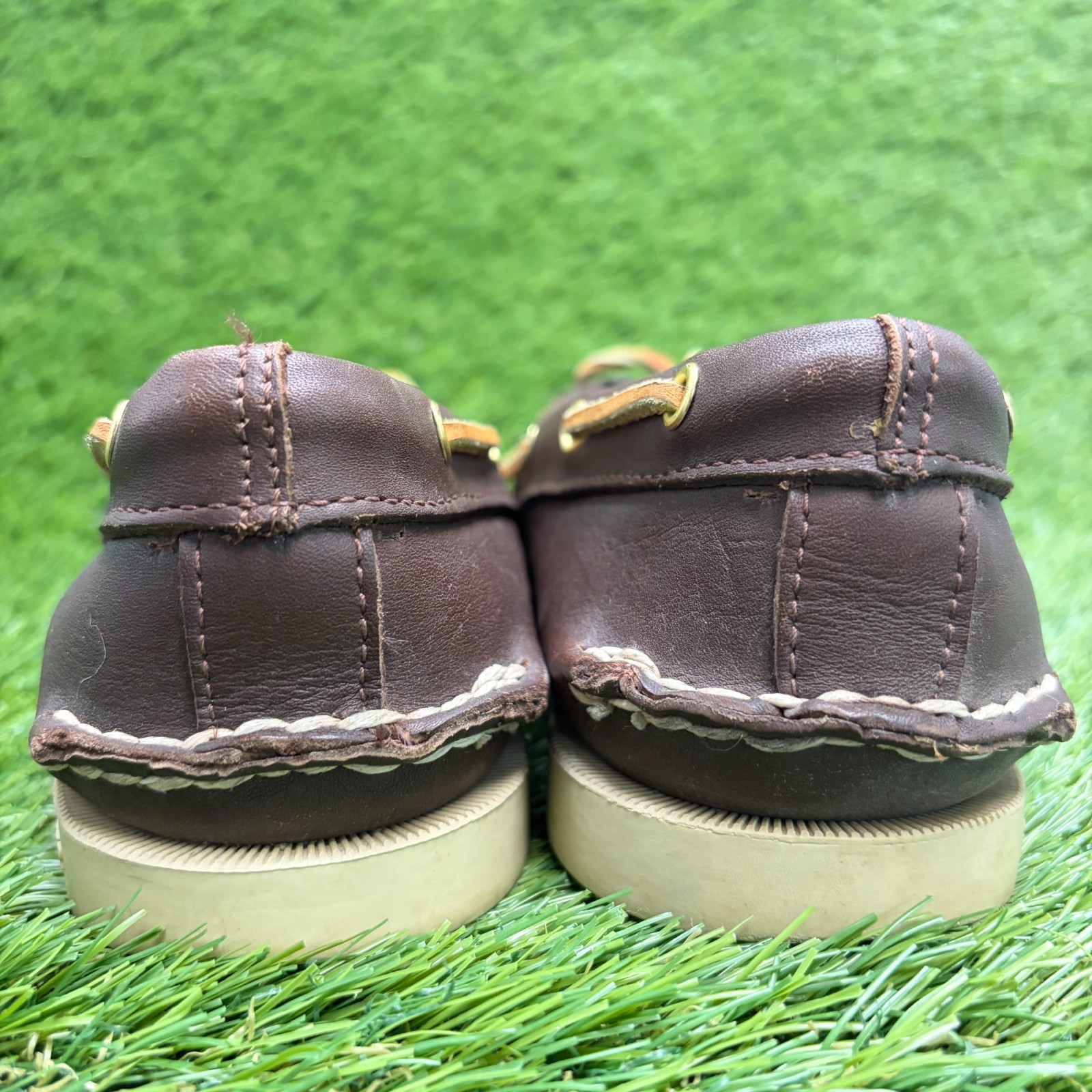 Sperry Authentic Original 2-Eye Womens Size 9 Brown Casual Leather Boat Shoes