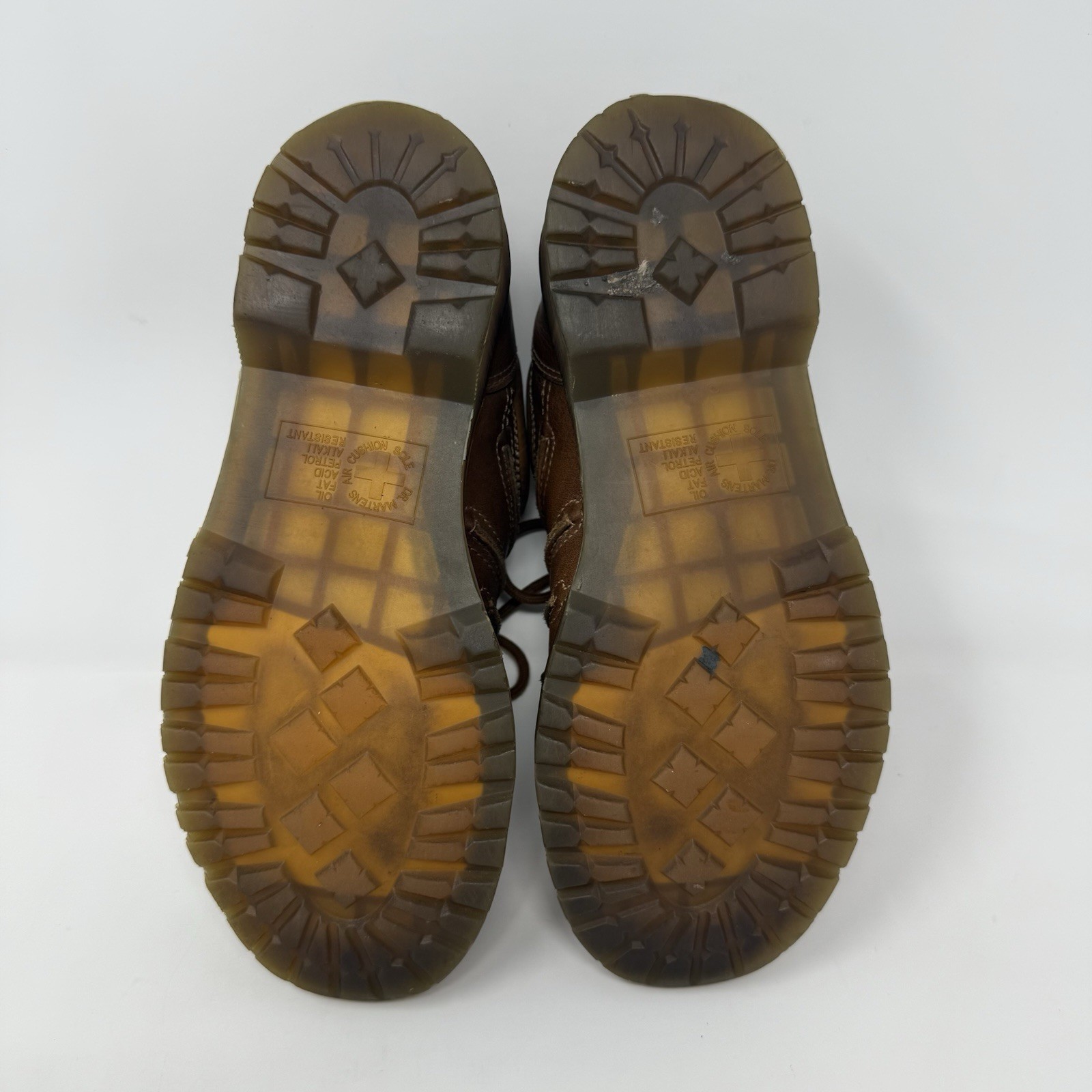 Y2K Dr Martens Chunky Oxford Shoes Brown Leather 12037 Womens Size US 7 UK 5