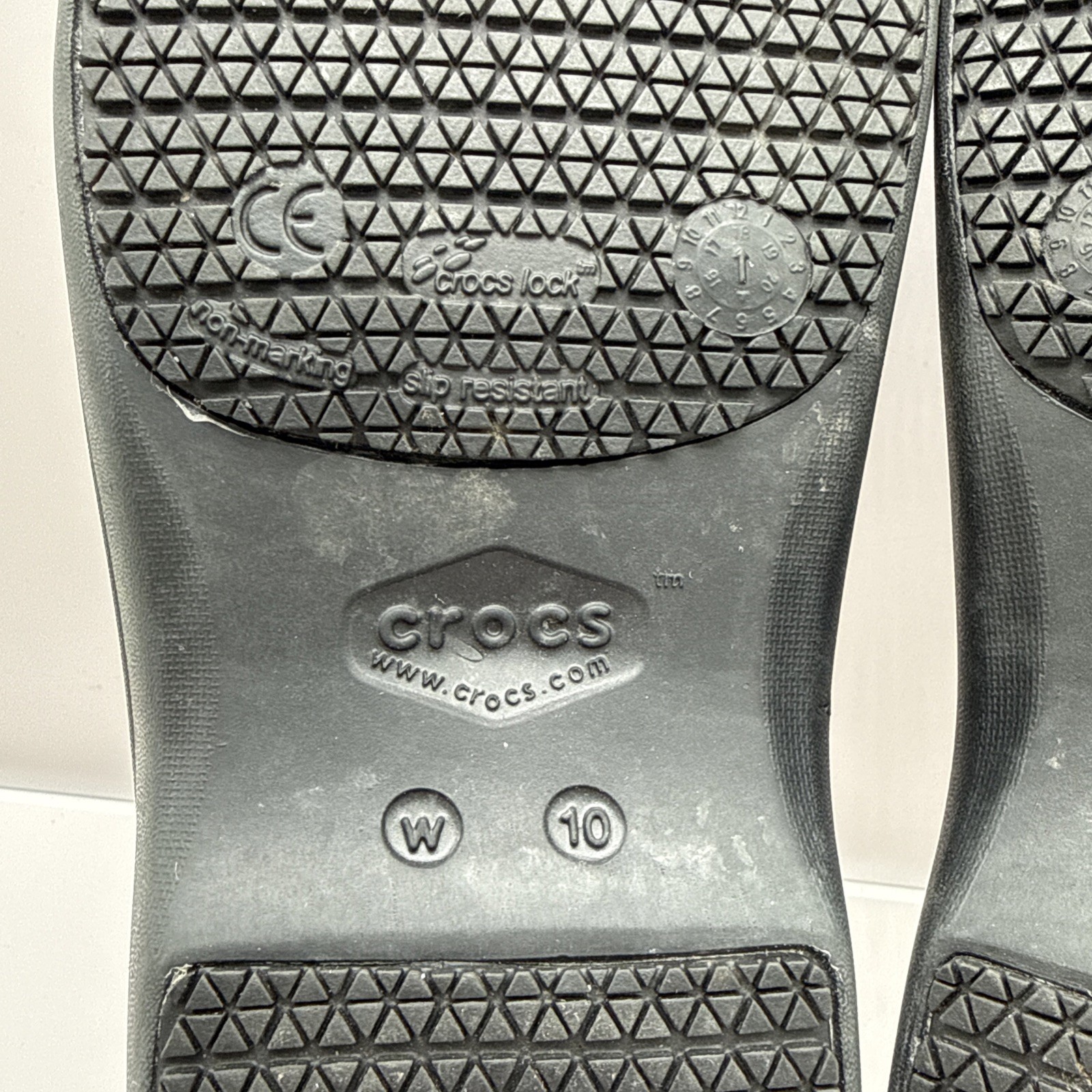 Crocs Dual Comfort Slip-On Spotted Clog Shoes Womens Sz 10
