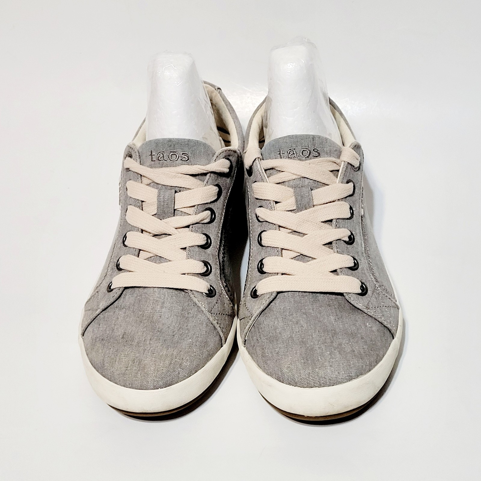 Taos Star STA12844 Gray Wash Canvas Casual Lace Up Sneaker Shoes Wms 9US 40-41EU