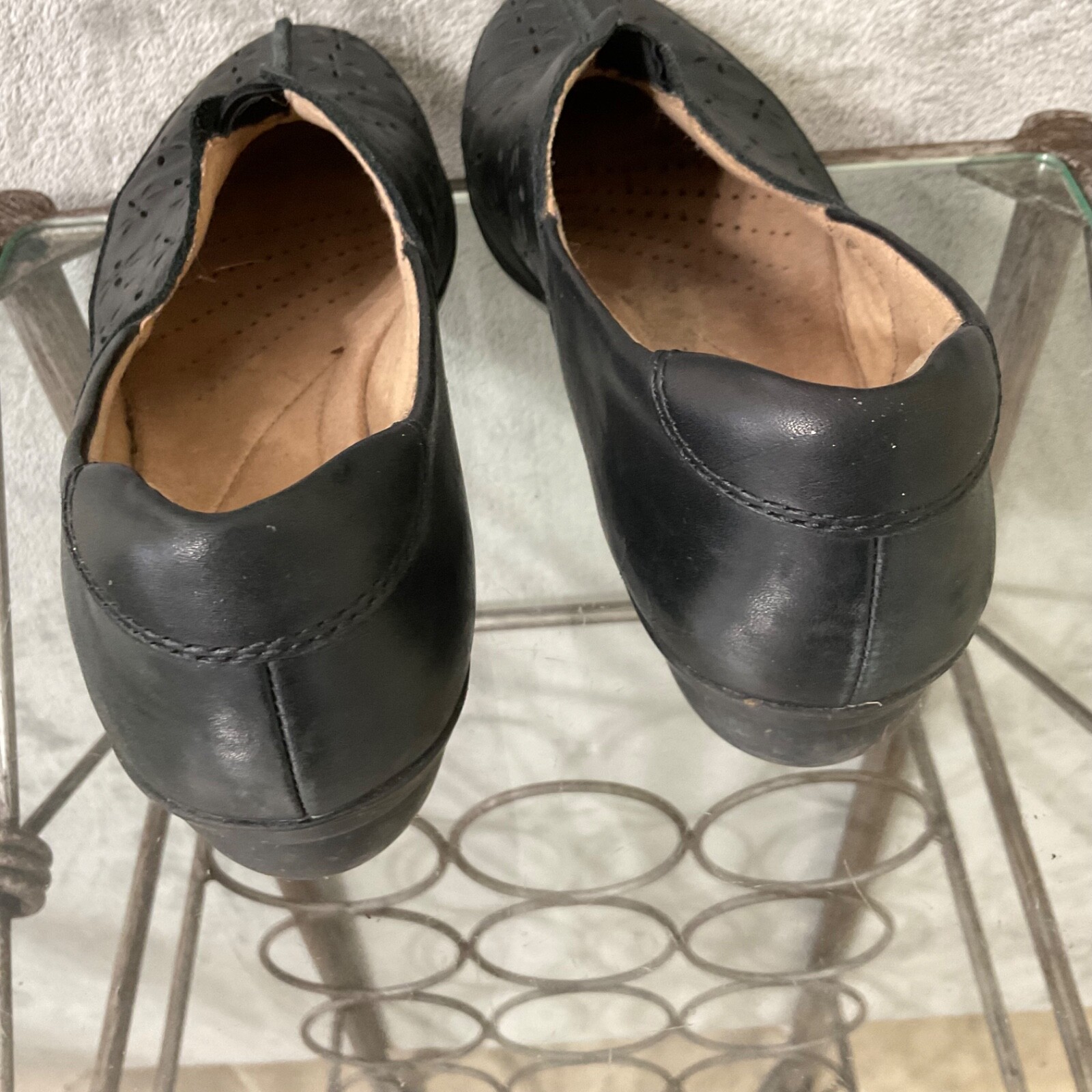 Clark’s Collection slip on clog loafers comfort shoes Women’s 8 M Black career