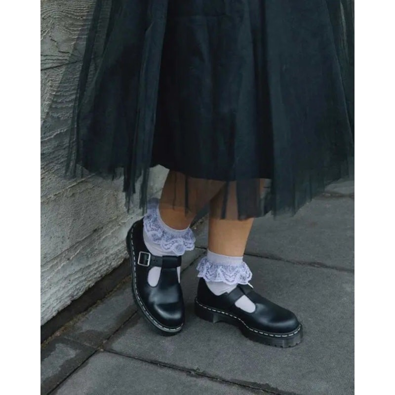 Womens Sz 10 Dr. Martens Mary Jane Shoes Polley Bex Oil Resistant Leather 9 Men