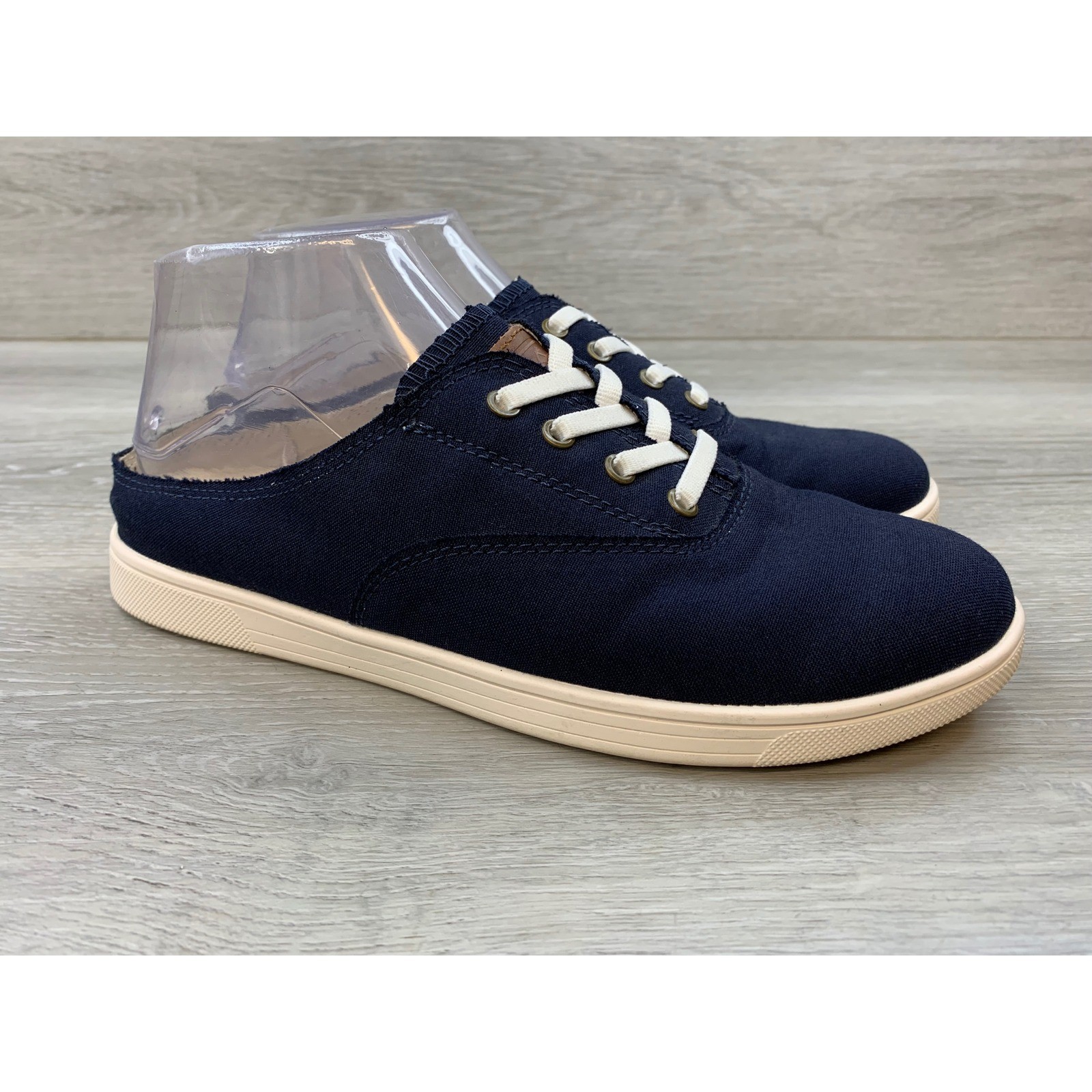 Spenco Siesta Women’s Sneakers Slide Blue Canvas Mule 8 Comfort Casual Shoes