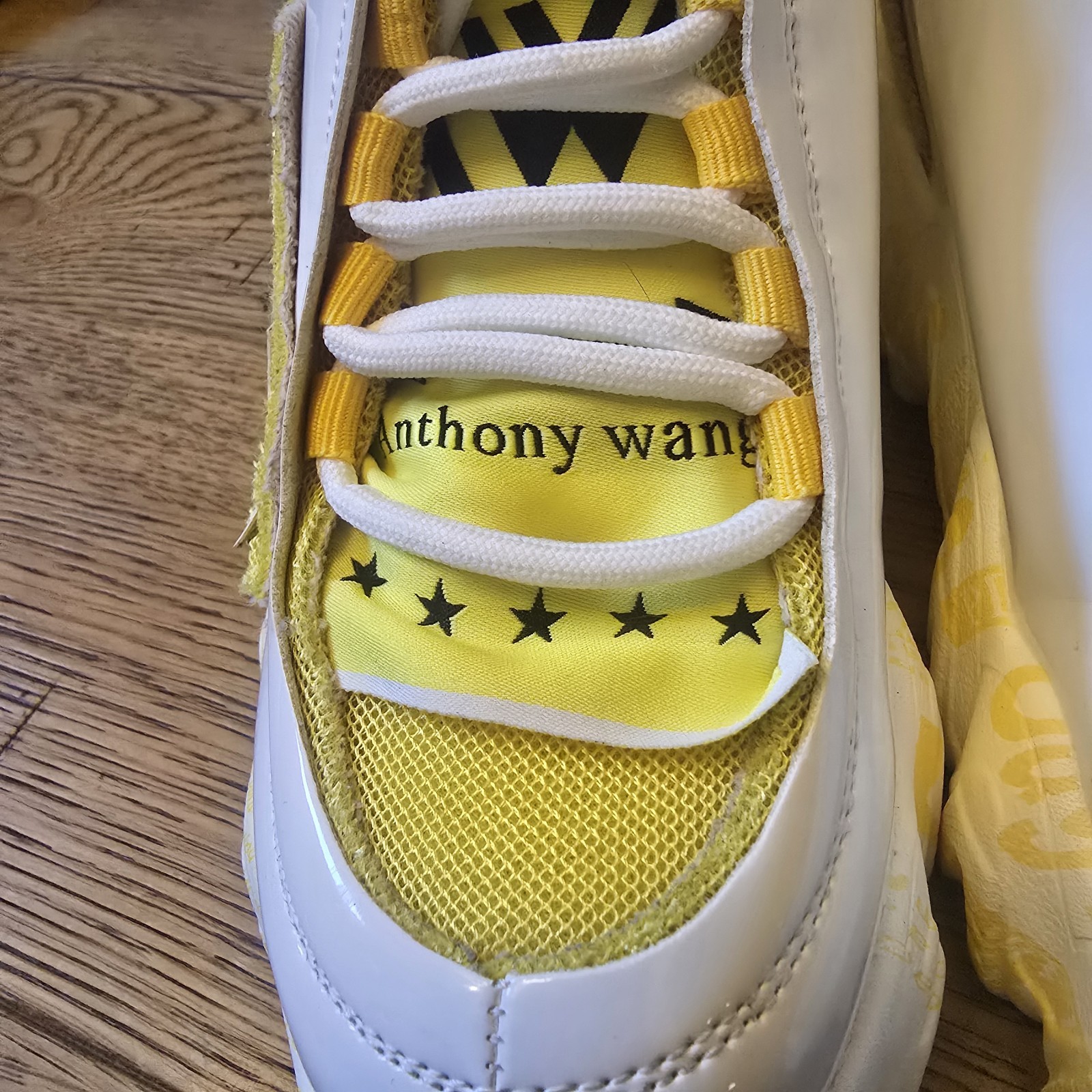 Anthony Wang “BLACKBERRY” -Size 7 -Platform Pineapple Guava SNEAKERS 4″ Platform