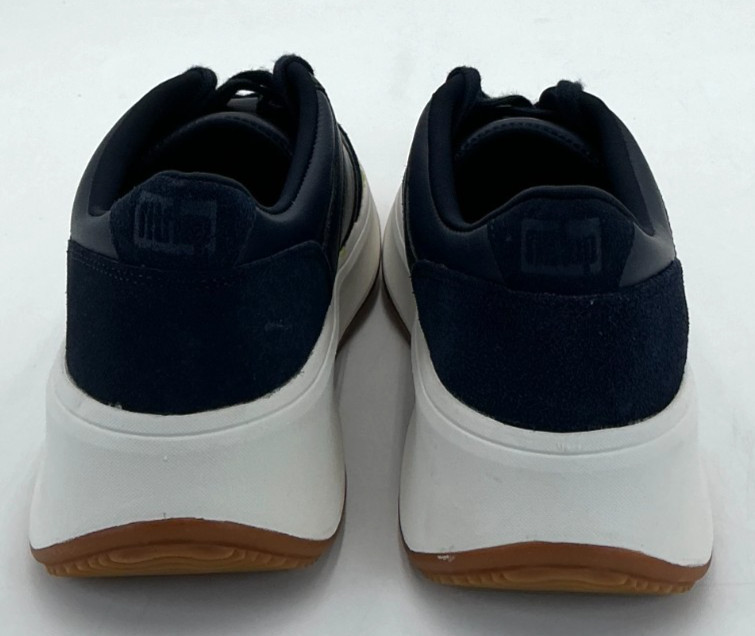 FitFlop F-MODE Flatform Women’s Size 5 Navy Leather Sneakers NWOB
