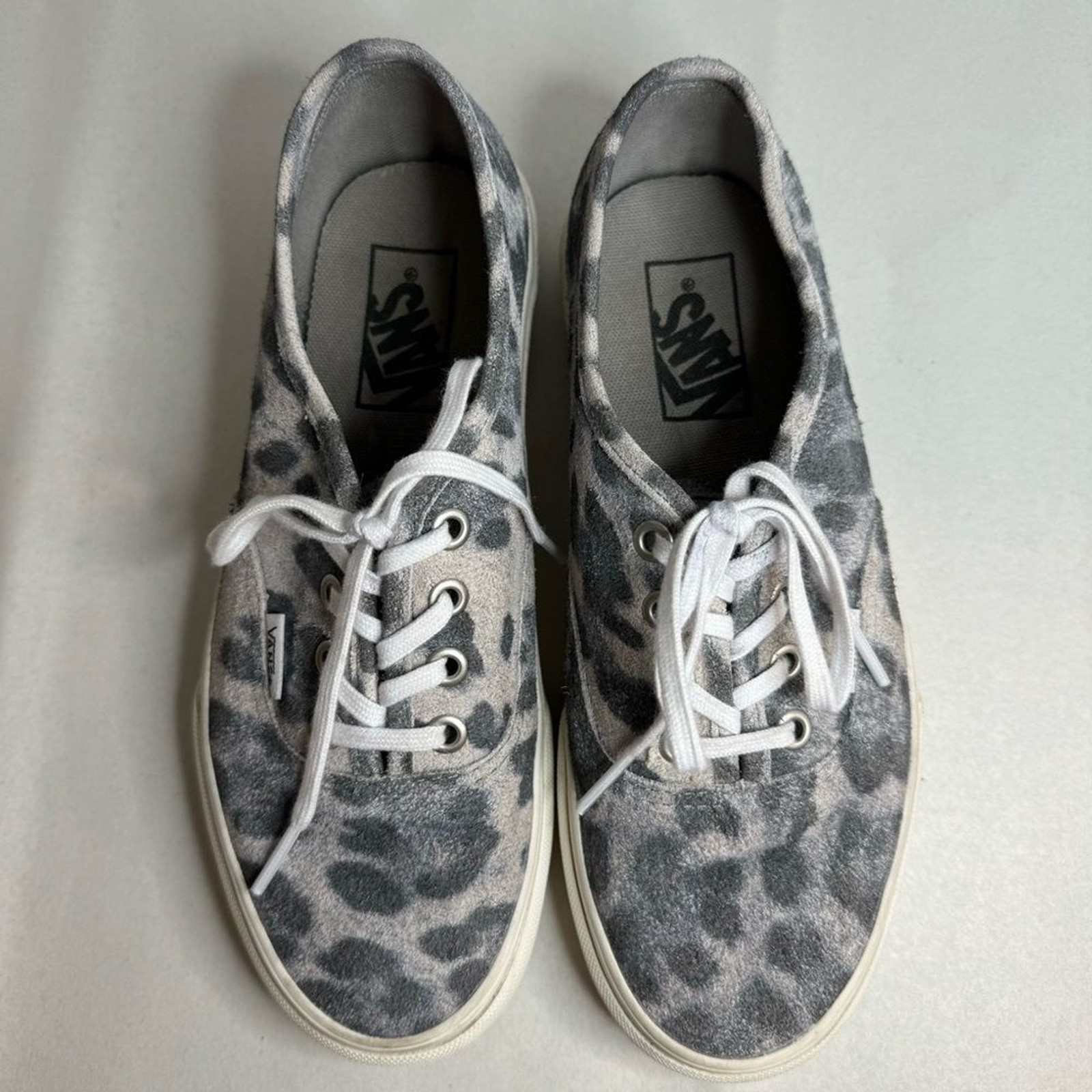 Vans Old Skool Hairy Suede Leopard/Marshmallow Sneakers Low-Top Shoes W/6.5 M/5