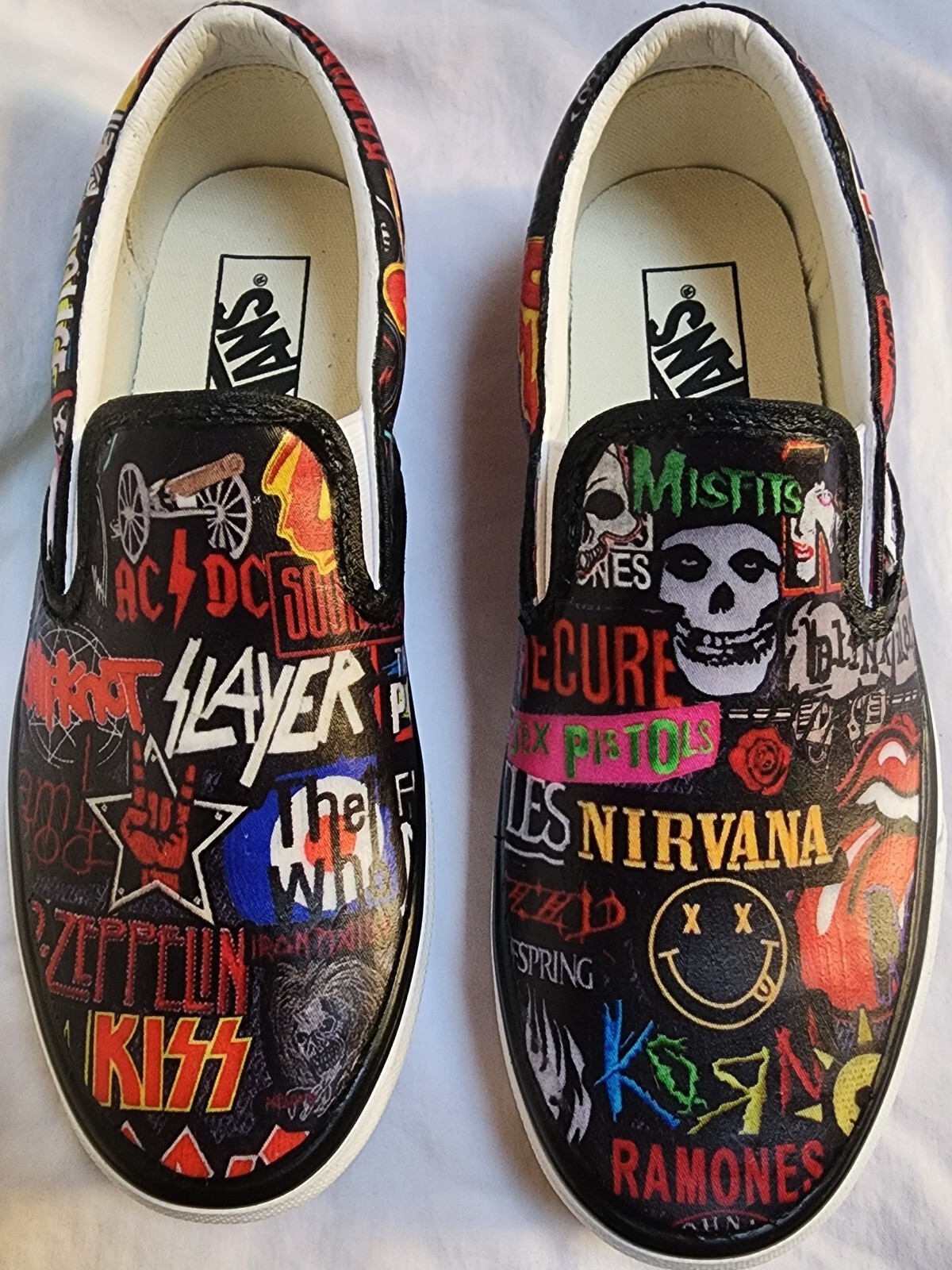 VANS Shoes 80’s 90’s bands classics Hand Detailed Women’s ANY size available