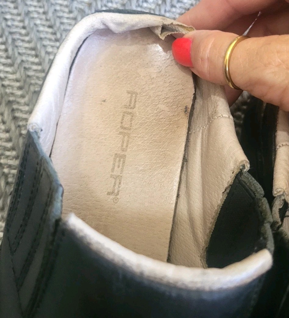 Roper $94 Western Black Leather Detailed Slip on Mule’s Sz 7