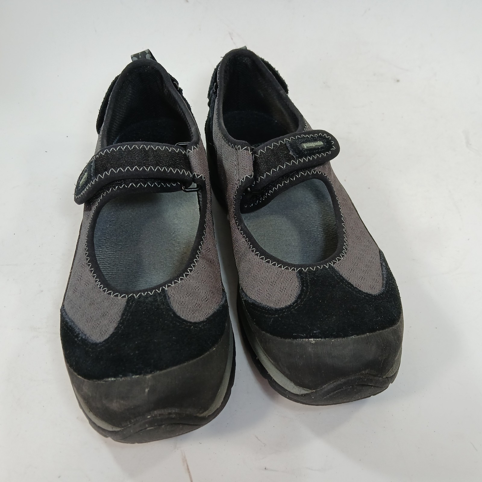 Patagonia Womens Size 8 Kenosha Black Performance Mary Jane Suede Flats Shoes