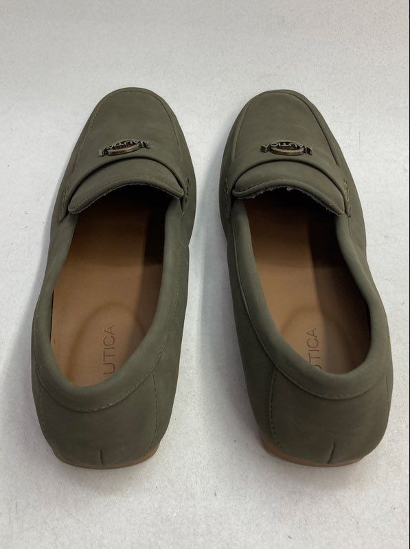 Nautica Nottaway Olive Green Women’s Loafers Drivers Size 8.5
