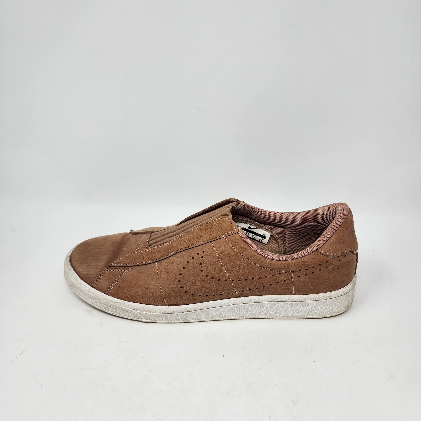 2017 Nike Tennis Classic Ease Shoes Women’s 7 Brown Leather Slip On Sneaker