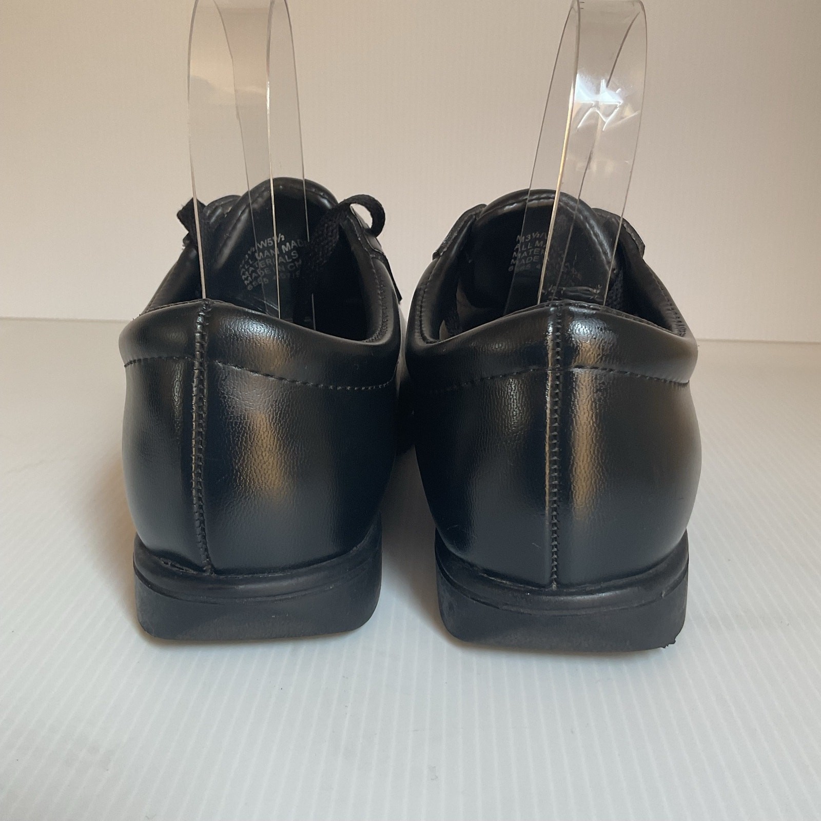 Dinkles Kids Black Dress Shoes Oxford Uniform School Shoes Size 3.5 Youth