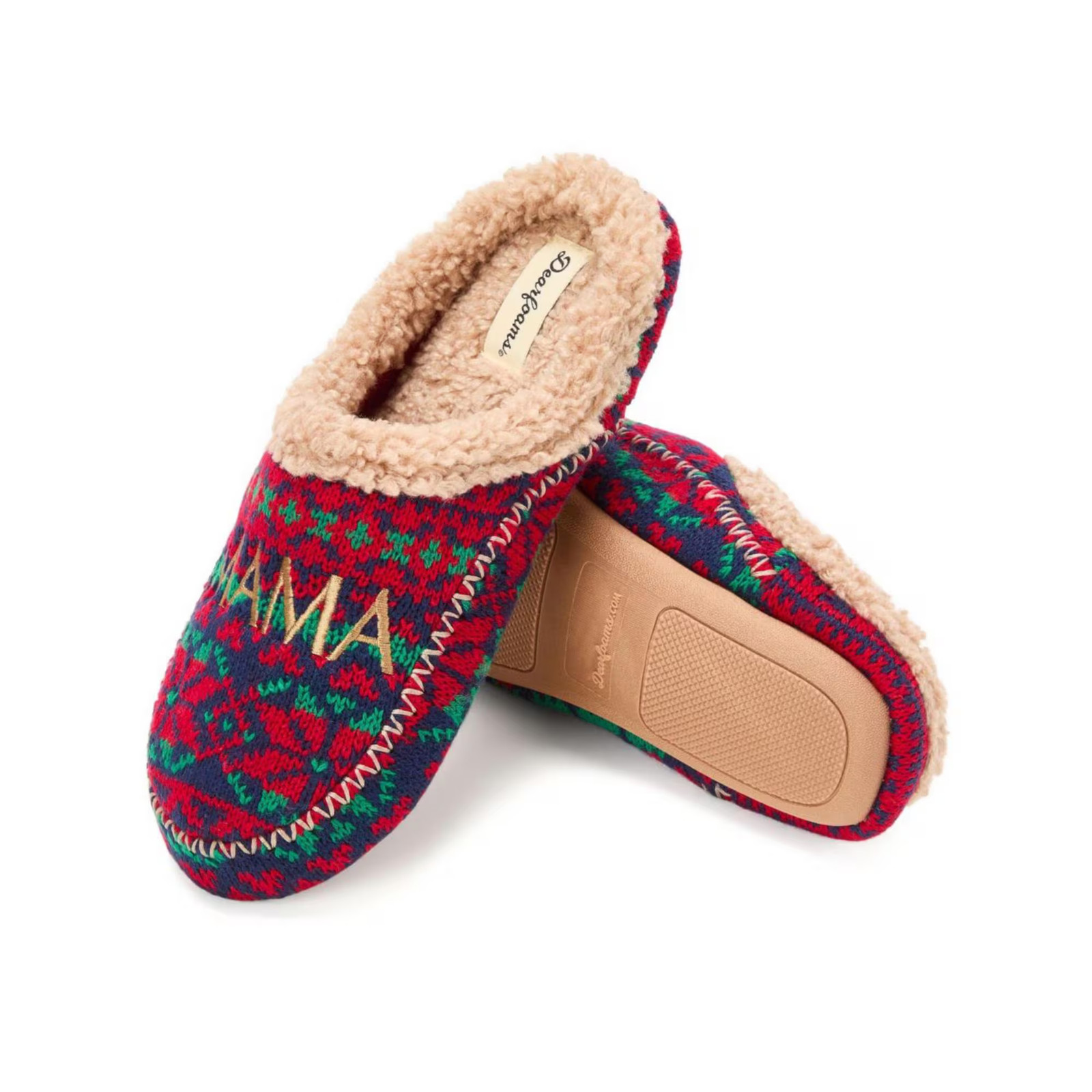 Women’s Dearfoams Mama Bear Clog Slipper Spruce SZ