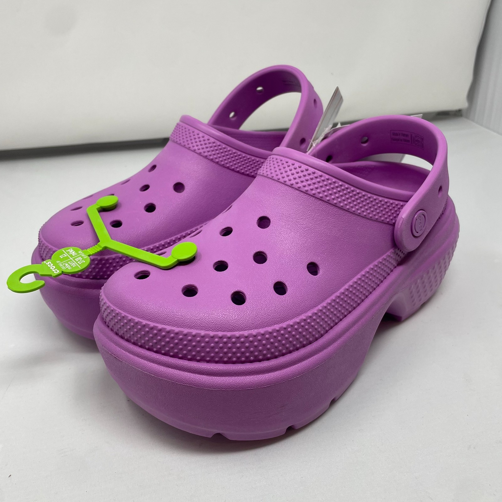 Crocs Stomp Clog Bubble Purple M5/W7 New With Tags Chunky Platform