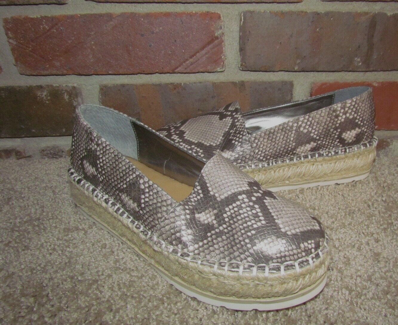 Carlos Santana Snake Platform Edith Espadrilles Size 9